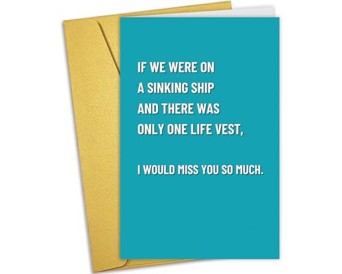 Nchigedy Funny Birthday Card for Him Her, Best Friend Birthday Card, Snarky Friendship Cards for Women Men, Humorous Bday Cards for Friend - color: #3