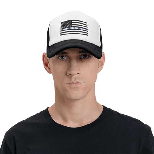 MOLAIGIN Trucker Hat, Adjustable Snapback Hat, Baseball Cap for Men Women, Breathable Mesh for Casual Wear - color: Black11