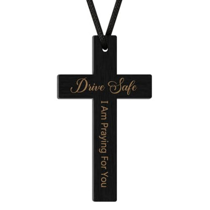 Drive Safe Cross Car Ornament, Christian Prayer Gift - color: Drive Safe