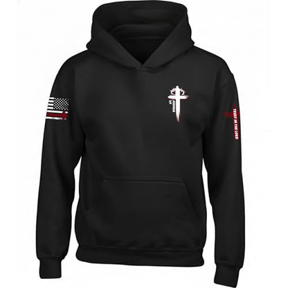 Custom Christian Hoodies for Men Women Faith Cross Jesus Hoodie Bible Religious Gifts Personalized Christmas - color: Black, size: XX-Large