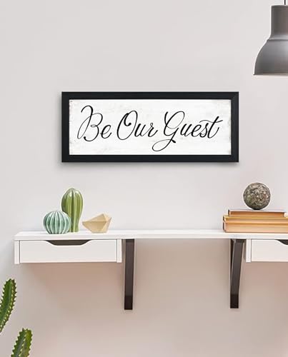 Be Our Guest Bedroom Sign Farmhouse Wall Decor 6"x 14.5" - color: Be Our Guest Sign