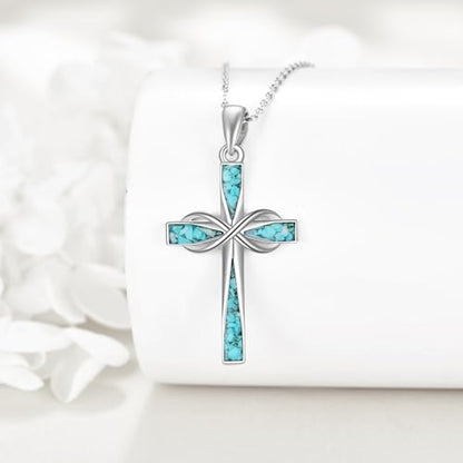 ONEFINITY Cross Necklace 925 Sterling Silver Cross Pendant Religious Jewelry Gifts - style: Infinity Cross