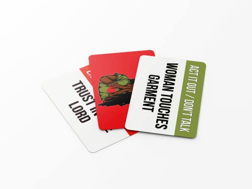 Prayer Warrior – Bible Charades Card, Christian Bible Trivia and Charades Card Game for Adults, Families, and Church Groups, Great Gift for All