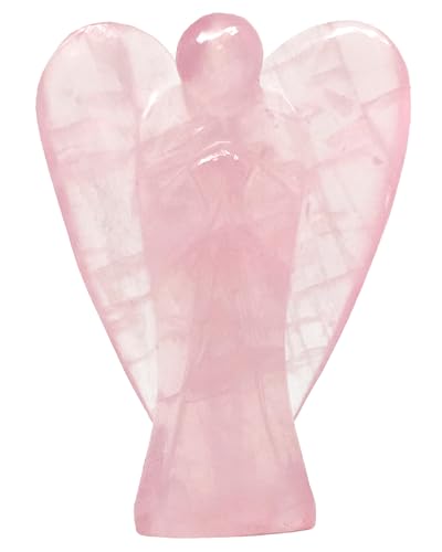 Nelson Creations 2 Inch Rose Quartz Guardian Angel Figurine - color: Rose Quartz