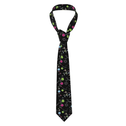 Men's Neckties, Novelty Printed Skinny Tie for Work Casual Party - color: Science Chemistry