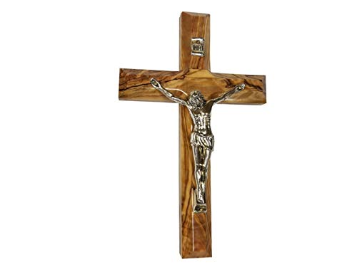 Bethlehem Gifts TM Handcarved from Bethlehem Olive Wood Cross Crucifix (Crucifix, 10") - color: Crucifix, size: 10"L x 10"W