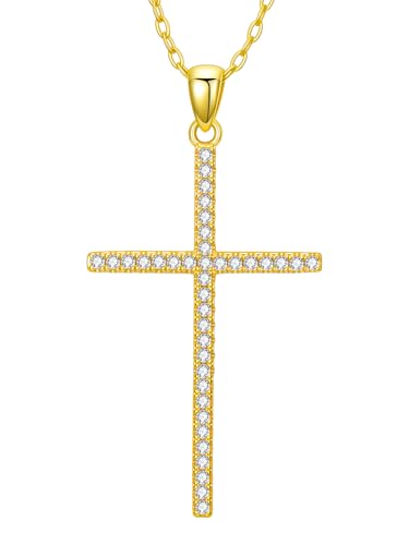 KQ&TTENG 14k Gold Plated Four Leaf Clover Necklace Irish Jewelry Wedding Anniversary Birthday Gifts for Women Wife Mom Girlfriend - color: A02