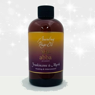 ABBA Oil Frankincense and Myrrh 8oz Bottle ANOINTING Prayer Oil in a Gift Box - ABBA Jerusalem