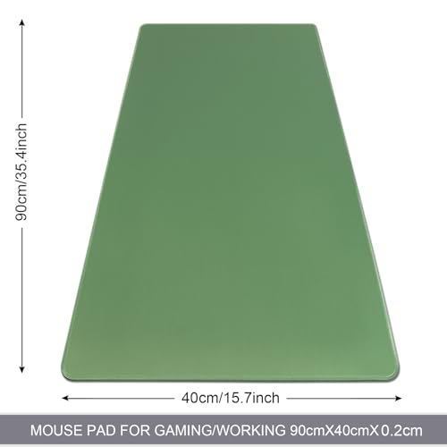 XXL Gaming Mouse Pad 35.4x15.7 Professional Large Mouse Pad & Computer Game Mouse Mat-90x40 Olivegreenus - color: Olivegreenus, size: 35.4L x 15.7W inches