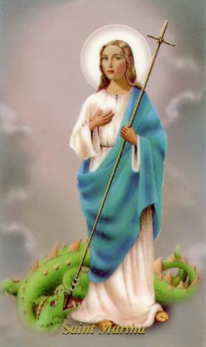 Novena to St. Martha - Laminated holy card - Pack of 25