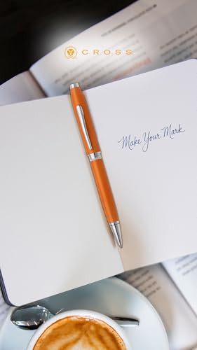 Cross Foundry Orange with Chrome Appointments Ballpoint Pen - color: Orange