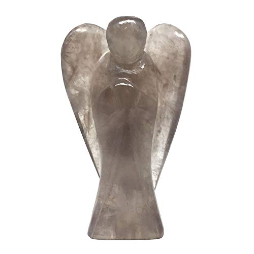 Nelson Creations 2 Inch Smoky Quartz Guardian Angel Figurine - color: Smoky Quartz