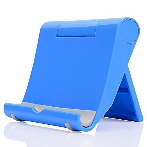 Cell Phone Stand, Desktop Holder for Smartphones, Phones & Tablets (Blue) - color: Blue
