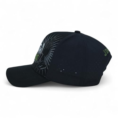 Trendy Apparel Shop Only Jesus Praying Hand Embroidered Christian Ball Cap - color: Black Black 8
