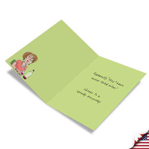 NobleWorks Jumbo Funny Get Well Soon Card Cartoon Humor Feel Better J9679 - style: Best Medicine