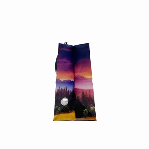 Earthwise Reusable Grocery Bags – Foldable & Water‑Resistant Shopping Bags, Gift Totes, Durable Multi‑Use Eco Bags (5 Pack) - color: Sunset