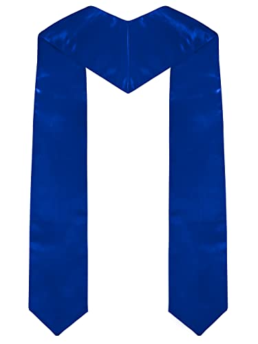 Piecatle Choir Stole with Cross Embroidery for Church, Ideal for Costume,60" - color: Royal Blue