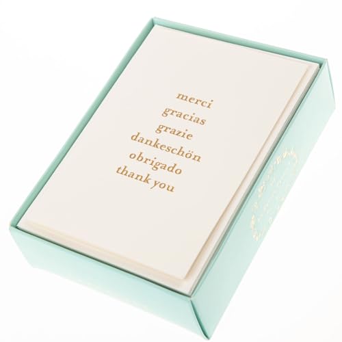 Graphique Box of Cards, Thank You Languages - Includes 10 Cards with Matching Envelopes and Storage Box, Cute Stationery Made of Durable Heavy Cardstock, Cards Measure 3.25" x 4.75" (L1542CB) - color: LPP Thank You Languages