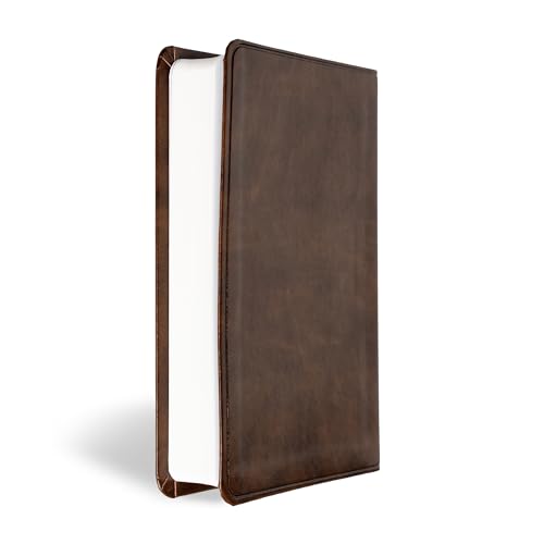 CSB Compact Bible, Value Edition, Brown LeatherTouch, Red Letter, Presentation Page, Full-Color Maps, Easy-to-Read Bible Serif Type