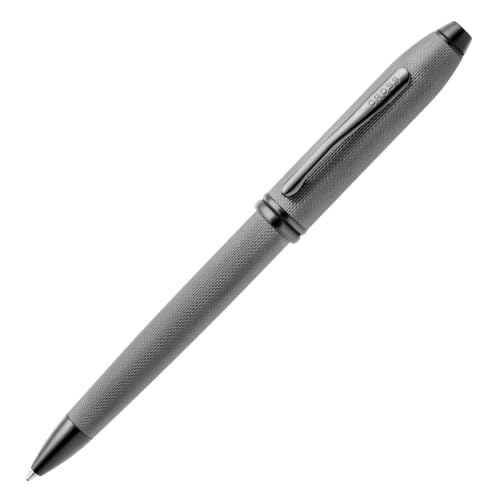 Cross Townsend Slate Gray Diamond Ballpoint Pen, Medium Point, Black Ink - color: Grey