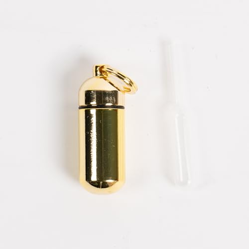 Broadman Anointing Oil Holder, Key Ring and Eyedropper - Brass