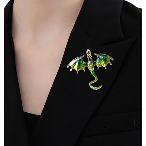 Brooch Pins For Women Fashion Elegant Brooches Lapel Badges Coat Sweater Scarves Shawl Dress Accessory Wedding Party Prom Jewelry - color: Green -C