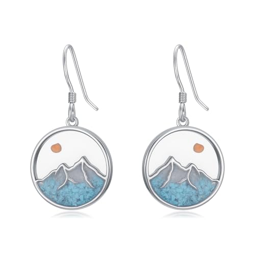 Dorunmo 925 Sterling Silver Mustard Seeds Dangle Earrings for Women Mountains Earrings Hypoallergenic Christmas Jewelry Gifts for Women - style: Mustard Seeds-01