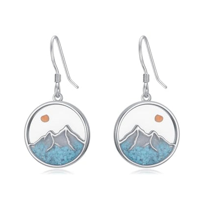 Dorunmo 925 Sterling Silver Mustard Seeds Dangle Earrings for Women Mountains Earrings Hypoallergenic Christmas Jewelry Gifts for Women - style: Mustard Seeds-01