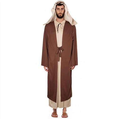 Jesus Saint Joseph Christ Adult Costume for Men Biblical Robe Set - size: Large