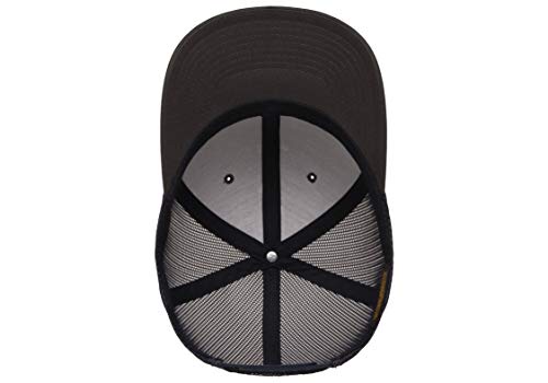 Yupoong Yp Classics Retro Trucker Cap - color: Charcoal/Navy, size: One Size, style: Single