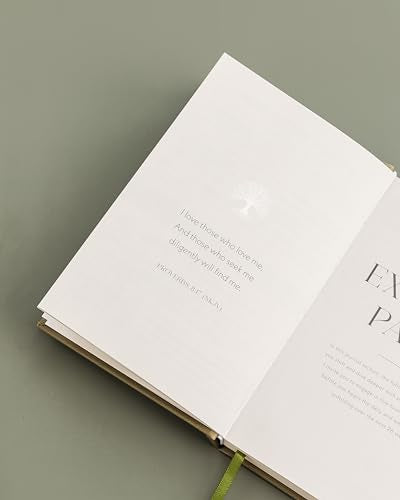 Heavenly Finds Daily Prayer Journal for Woman - 6 Months, Bible Journal with Weekly Scripture - Guided Bible Verse Mapping - Devotional with Prayer Exercises - Spiritual Gift for Woman - color: Olive Green