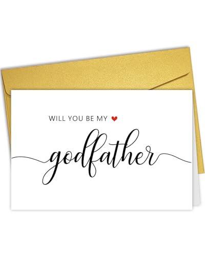 Nchigedy Will You Be My Godfather Card, Godfather Proposal Card, Godfather Request Asking Card for Men, Godfather Proposal Gift from Godchild - color: #2