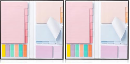 Mr. Pen- Sticky Notes Set, 820 Pack, Ruled - color: Pastel Macaron, size: 1 Set (Pack of 2)