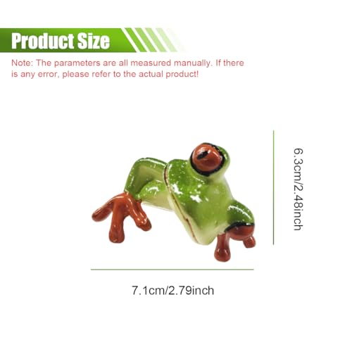 Frog Car Rear View Mirror Ornament, Personalized Resin Car Dashboard Decorations Present for Women Men, Funny Auto Interior Display Screen Figurines Accessories for Most Cars(Side) - size: Side