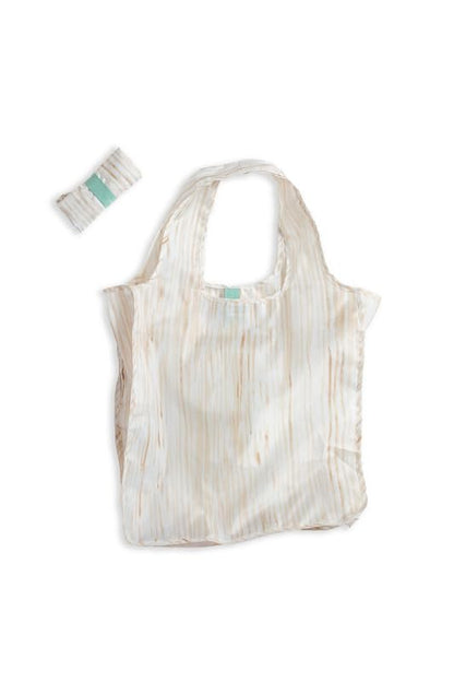 Pure Sage Reusable Grocery Bag - Stylish Shopping Bags for Groceries - Foldable Tote Bag - color: Natural Reeds