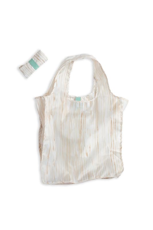 Pure Sage Reusable Grocery Bag - Stylish Shopping Bags for Groceries - Foldable Tote Bag - color: Natural Reeds