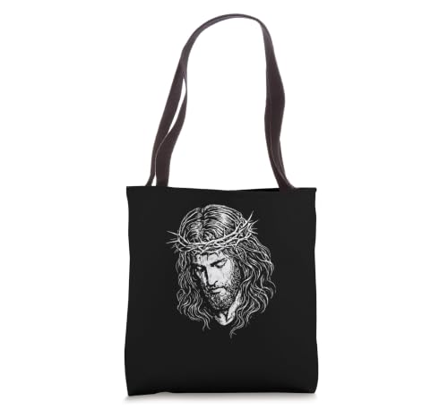 Jesus Christ Of Thorns Easter Faith Tote Bag