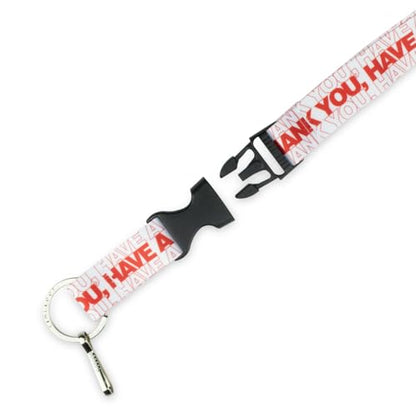 Limeloot Lanyard – Soft Neck Lanyard with Quick Release & Key Ring – ID Badge Holder & Keychain Lanyard for Men & Women - color: Thank You