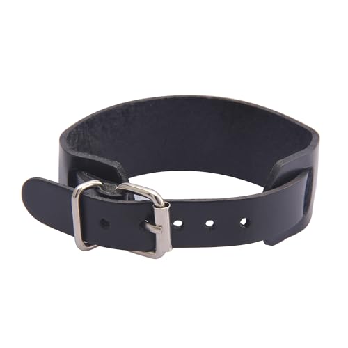 GelConnie Leather Cuff Bracelet Punk Braided Bracelets Rock Leather Wristbands Faux Mens Leather Bracelet Gothic Viking Bangle Adjustable Wrap Bracelet for Women,Men - color: Black Arm Band Bracelet