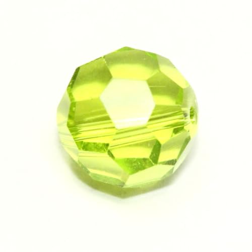 100pcs Adabele Austrian 4mm (0.16 Inch) Small Faceted Round Crystal Beads Light Olivine Green Compatible with Swarovski Crystals Preciosa - color: Light Olivine Green, size: 4mm Small (100pcs)