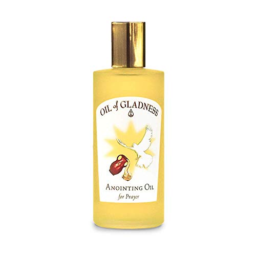 Oil of Gladness Pomegranate Anointing Oil - Oil for Daily Prayer, Ceremonies and Blessings 3.5 oz Decorative Bottle - size: 3.5 Ounce