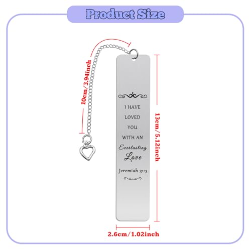 Christian Gift Faith Religious Presents Christian Bookmark for Women Religious Baptism Keepsake for Book Lover Spiritual Gifts Inspirational Faith Bookmark Graduation Birthday Gifts for Daughter Son