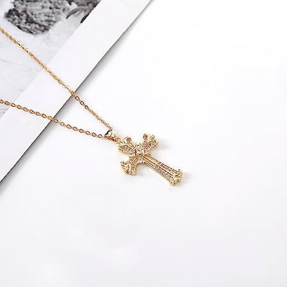 Cross Pendant Necklace for Women Jewelry Gold Cross Necklaces for Women Cross Necklace Minimalist Trendy Jewelry Valentines Day - style: CN19