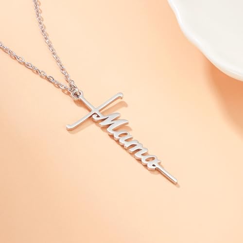 Lcherry Faith Cross Pendant Necklace for Women Religious Christian Jewelry Birthday Christmas Gifts for Women - style: 5-Mama