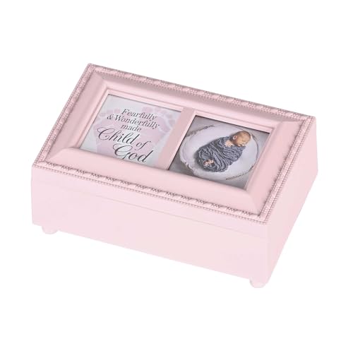 Dicksons Music Box Pink Child Of God 6x4 Pink 6 x 3.75 Inch Polymer Trinket Jewelry Music Box