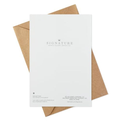 Hallmark Signature Sympathy Card (Angel Feathers) - color: Brown
