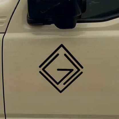2 Pieces Vinyl Decal - 5.1"x4.7" God is Greater Than the Highs & Lows Christian Sticker for Cars & Trucks, Windows, Bumpers, Walls-BD20 (Black) - color: Black