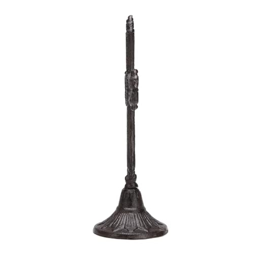 BRASSTAR Cast Iron Circular Base Cross Statue 10.3in (H)