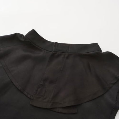 2pcs in Pack Unisex Clergy Black Tab Collar Clerical Bib Collar with Insert White Tab