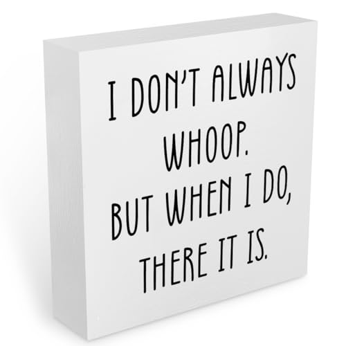 Funny Quotes Office Supplies Rustic Desk Decor White Wooden Box - color: White0390
